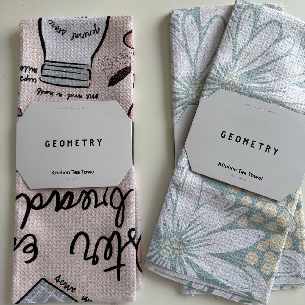 Geometry Kitchen Tea Towels Set